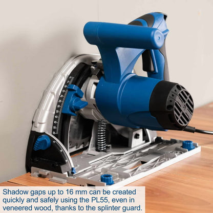 Scheppach PL55 1200W Plunge Saw with 2x700mm Guide Rail Kit