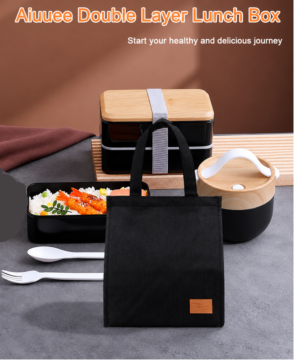 Aiuuee ALC263 Lunch Box Set 1400ml