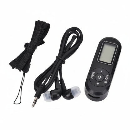 HanRongDa HRD-727 Portable Mini FM Radio Digital Display Black