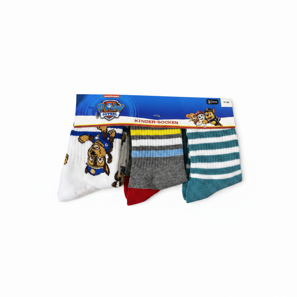 Paw Patrol Kids Graphic Socks 3 Pair