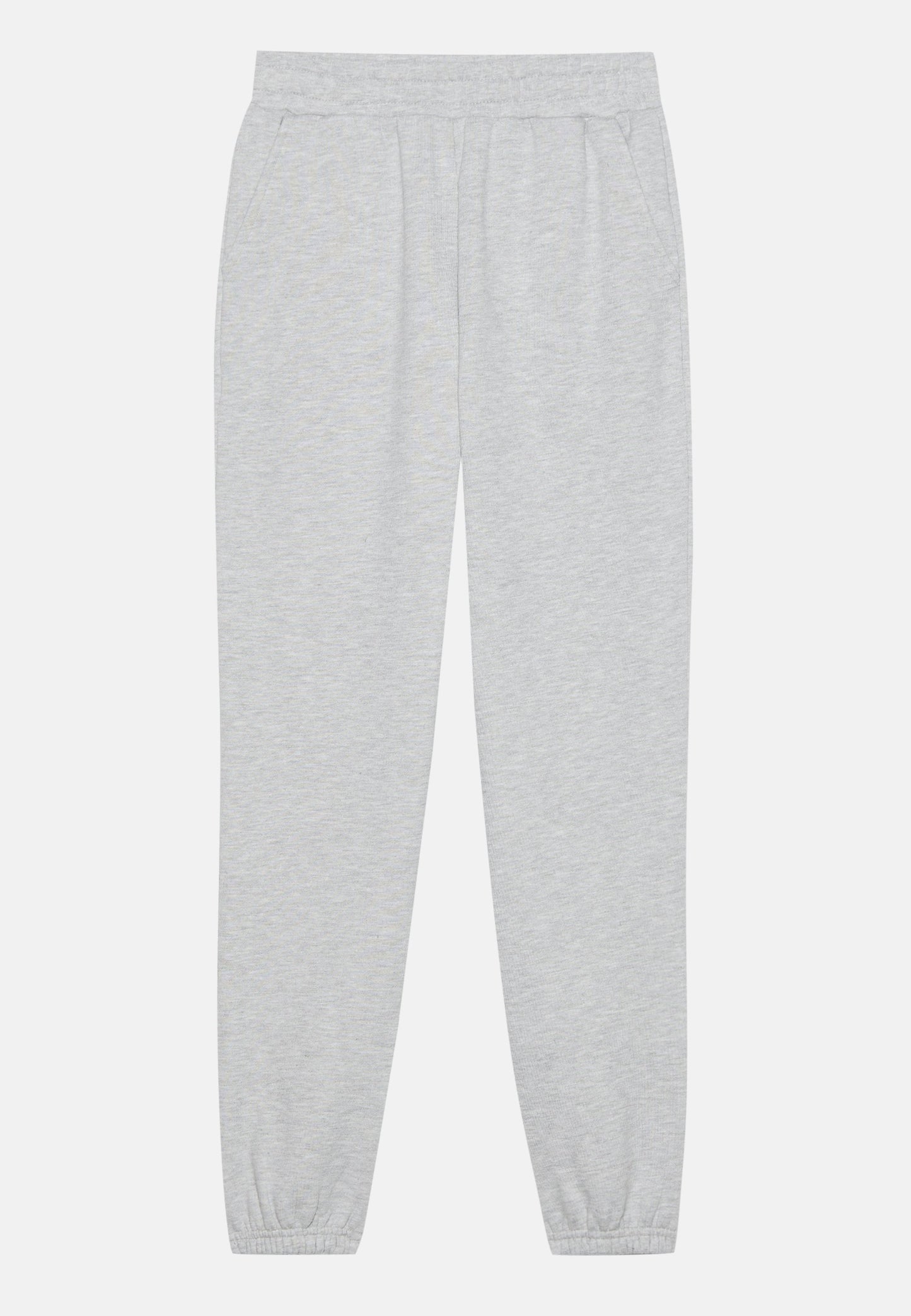 Even&Odd Women's Mottled Light Grey Cotton Blend Zip-Neck Tracksuit Set