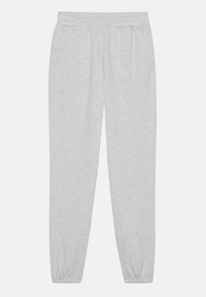 Even&Odd Women's Mottled Light Grey Cotton Blend Zip-Neck Tracksuit Set