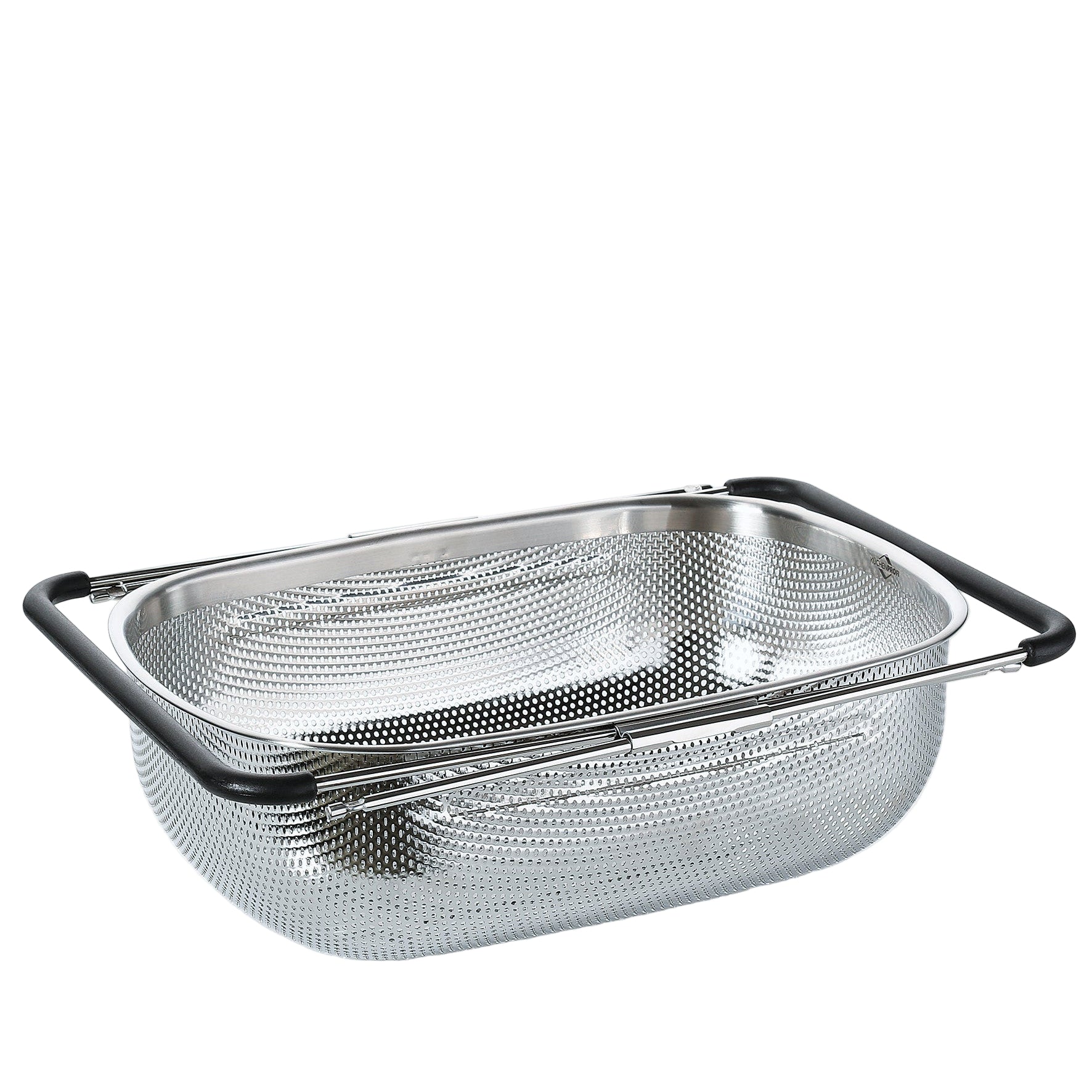 DELUXE Extendable Stainless Steel Vegetable Colander Strainer for Kitchen Sink