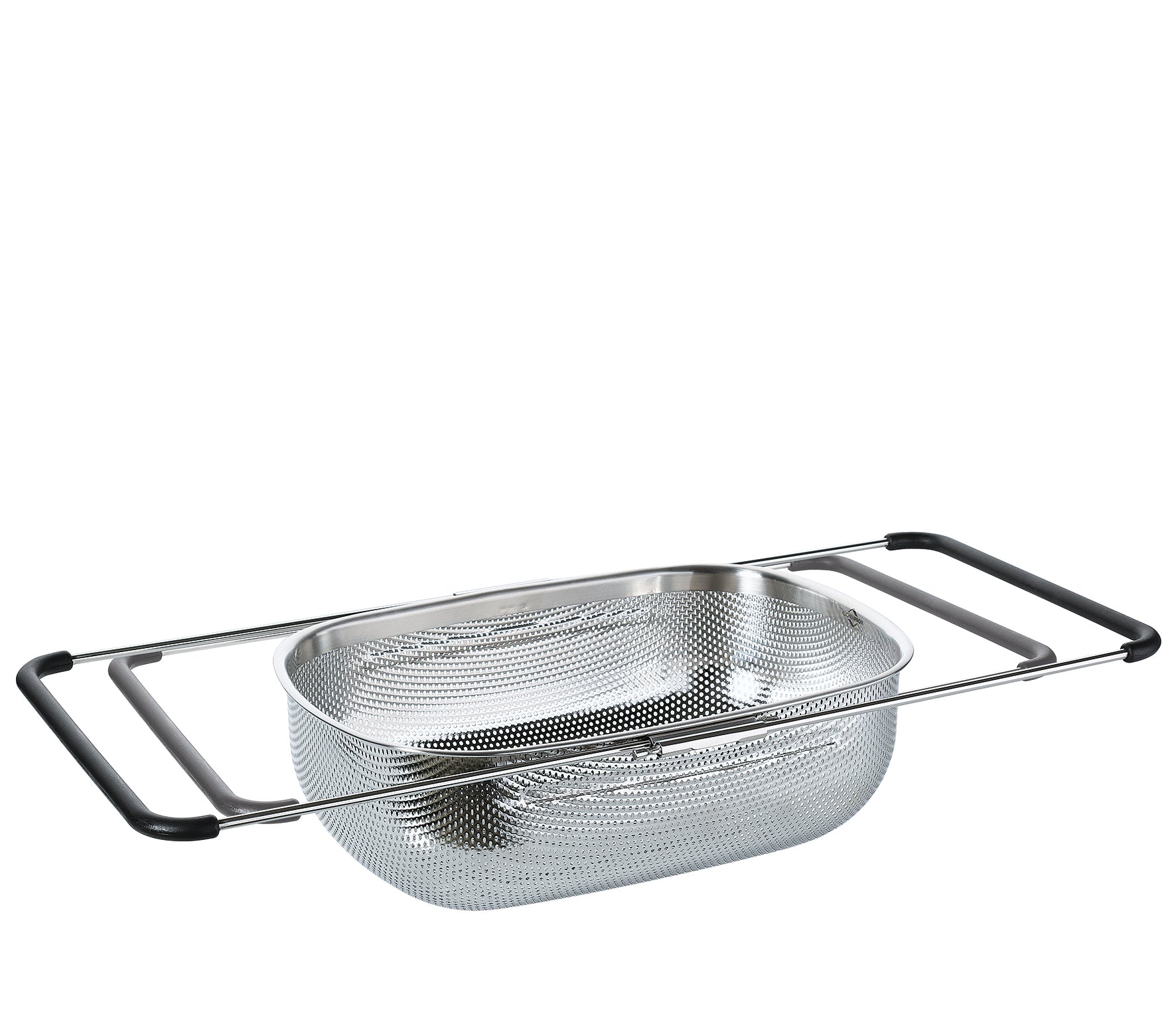 DELUXE Extendable Stainless Steel Vegetable Colander Strainer for Kitchen Sink