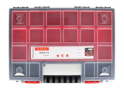 Kistenberg NORB35 Organizer Box with 11 Removable Compartments for Small Parts