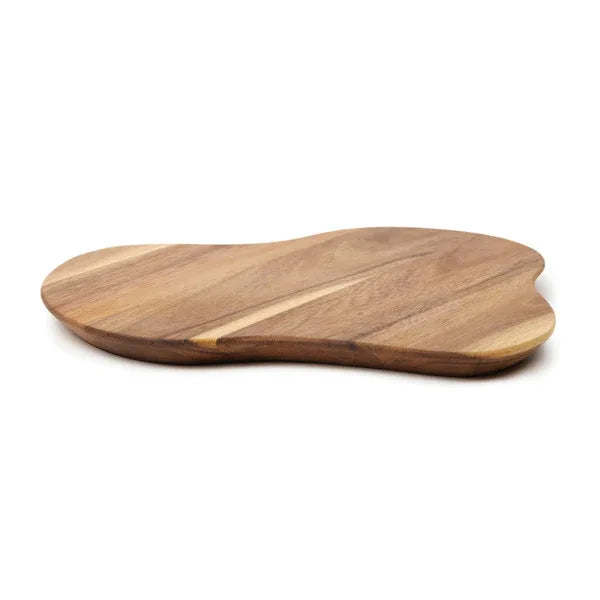 VINGA Organic Acacia Wood Serving Board: Unique Grain, Angled Edges – Perfect for Entertaining - Gomix Brands Outlet