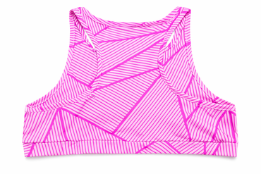 Xersion Women's Pink Quick-Dri Sleeveless Round Neck Active Crop Top