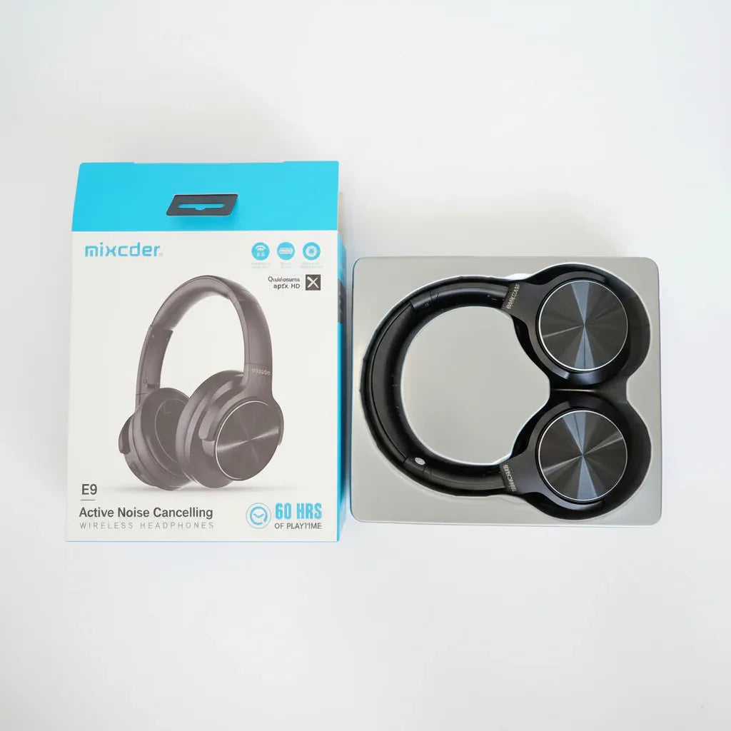 Mixcder E9 Wireless Active Noise Cancelling Headphones with 60H Battery - Gomix Brands Outlet