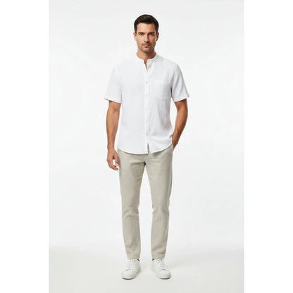 Livergy Men's  Short Sleeve Button-Up Shirt