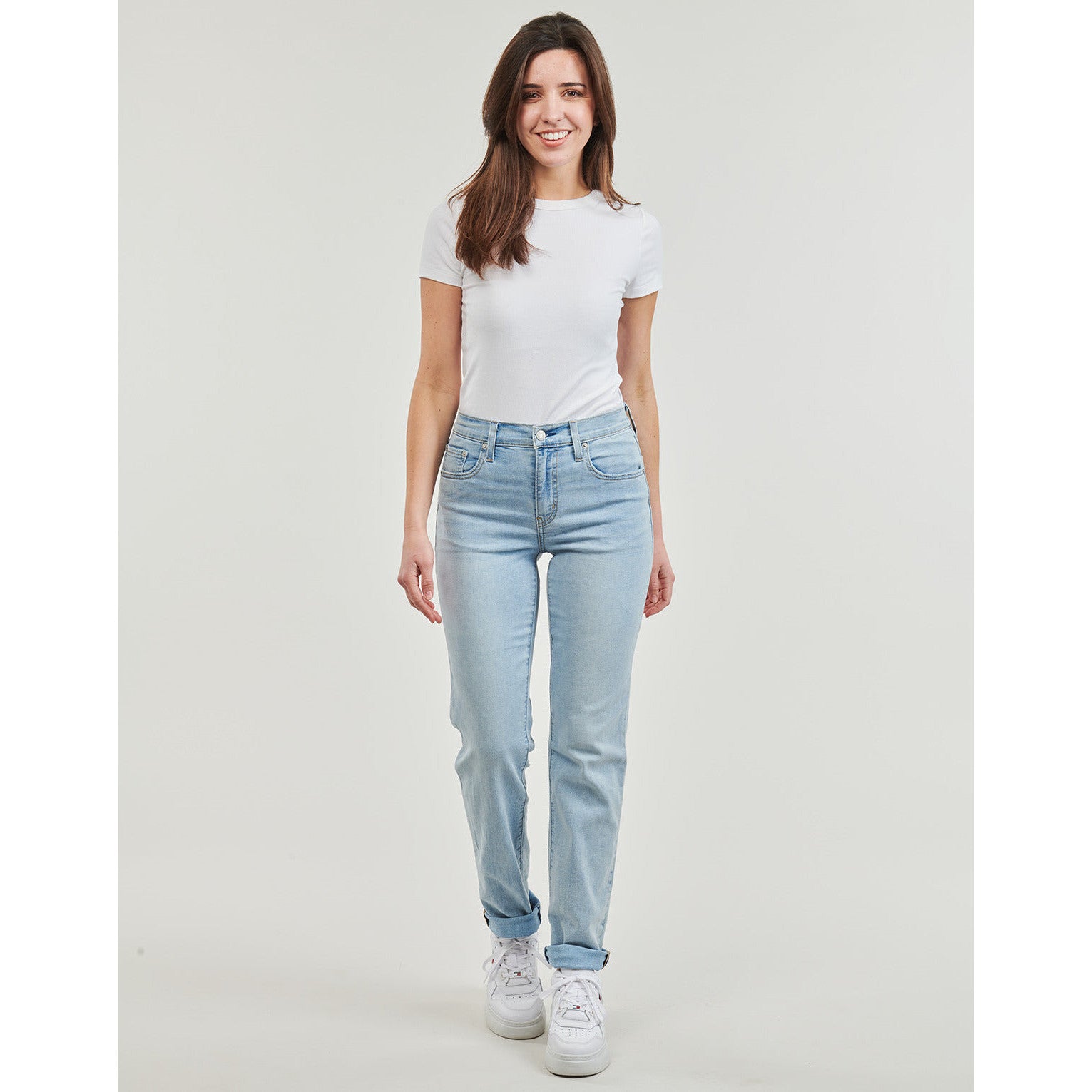 Levi's 724 High Rise Straight Lightweight Blue Women's Jeans
