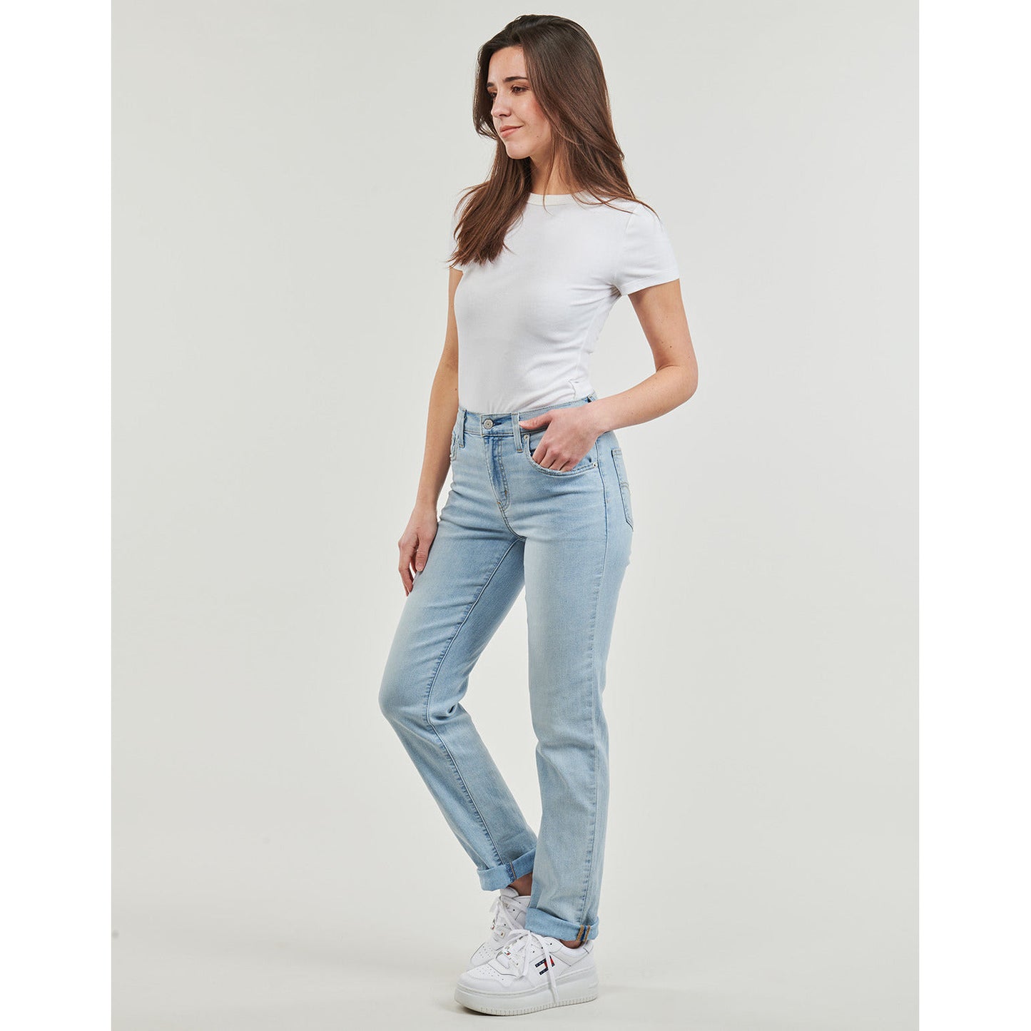 Levi's 724 High Rise Straight Lightweight Blue Women's Jeans