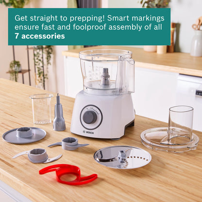 Bosch MCM3100WGB MultiTalent 3 Compact Food Processor - White