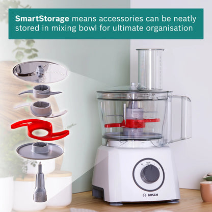 Bosch MCM3100WGB MultiTalent 3 Compact Food Processor - White