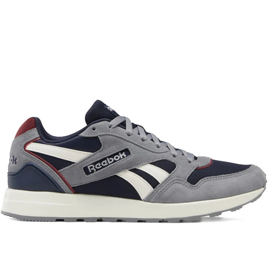 Reebok GL 1000 Vector Navy Men's Suede Lace-Up Sneakers with Rubber Sole