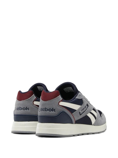 Reebok GL 1000 Vector Navy Men's Suede Lace-Up Sneakers with Rubber Sole