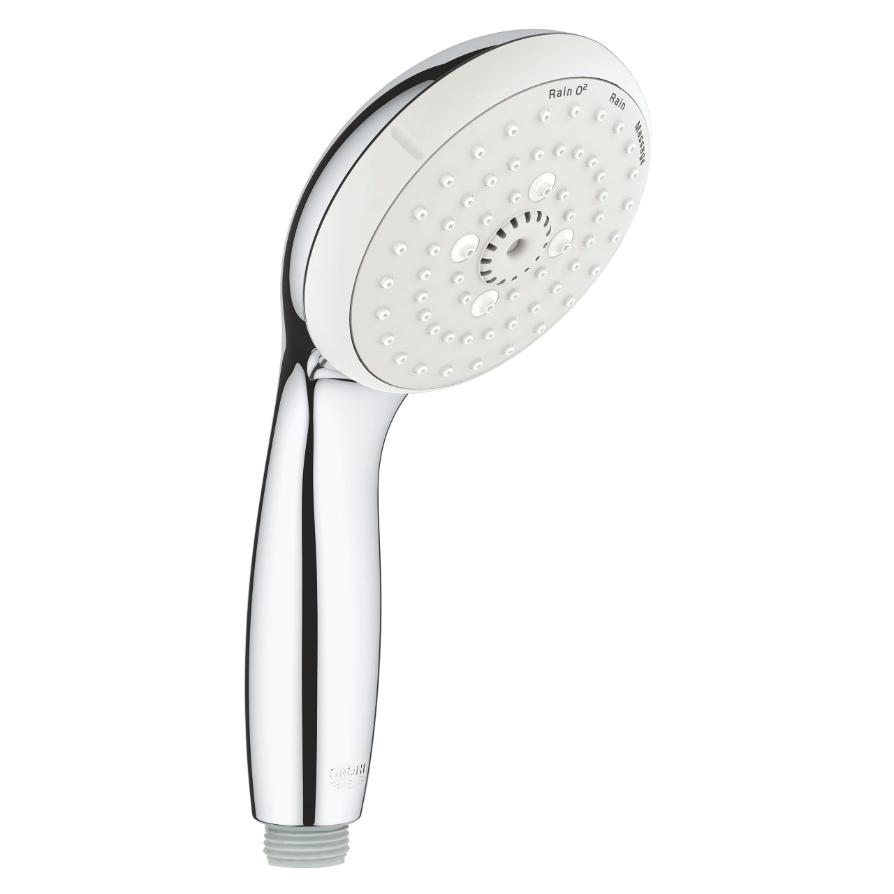 GROHE Tempesta 100 Hand Shower: 3 Sprays, Rain O², Massage, Chrome