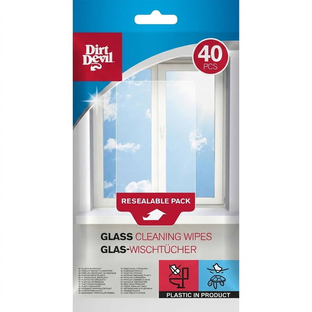 Dirt Devil E9559 Mirror Cleaning Wipes 40Pack