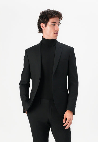 Elegant Isaac Dewhirst Soloman Slim Fit Black Two-Button Suit Jacket
