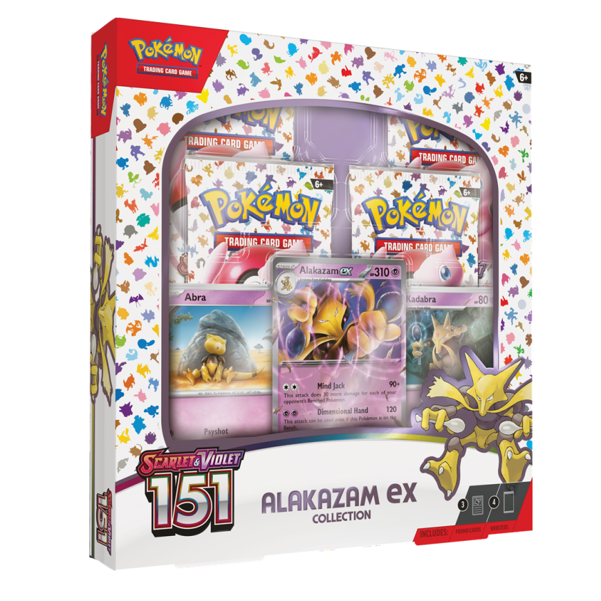 Pokemon Scarlet Violet 151 Alkazam EX Box with Rare Cards