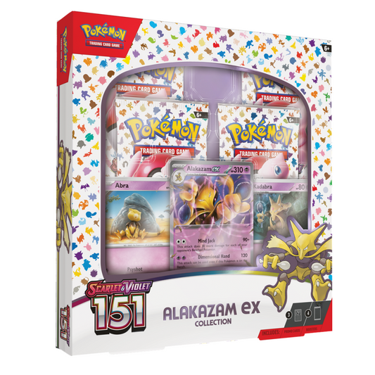 Pokemon Scarlet Violet 151 Alkazam EX Box with Rare Cards