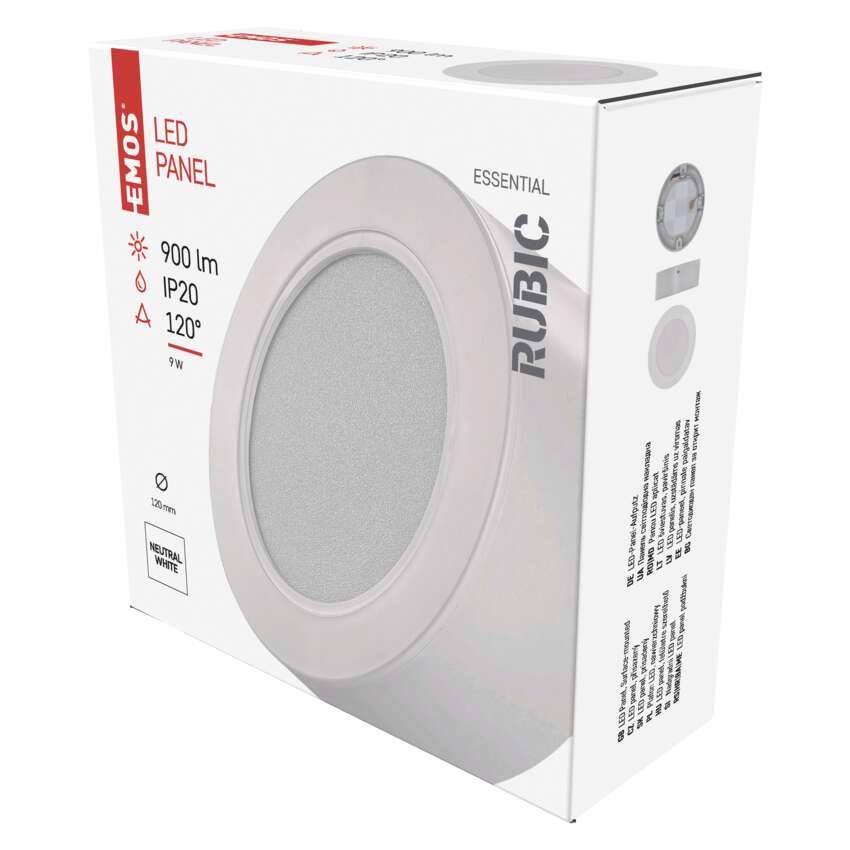 EMOS RUBIC 9W Round White LED Ceiling and Wall Mounted Light - Gomix Brands Outlet