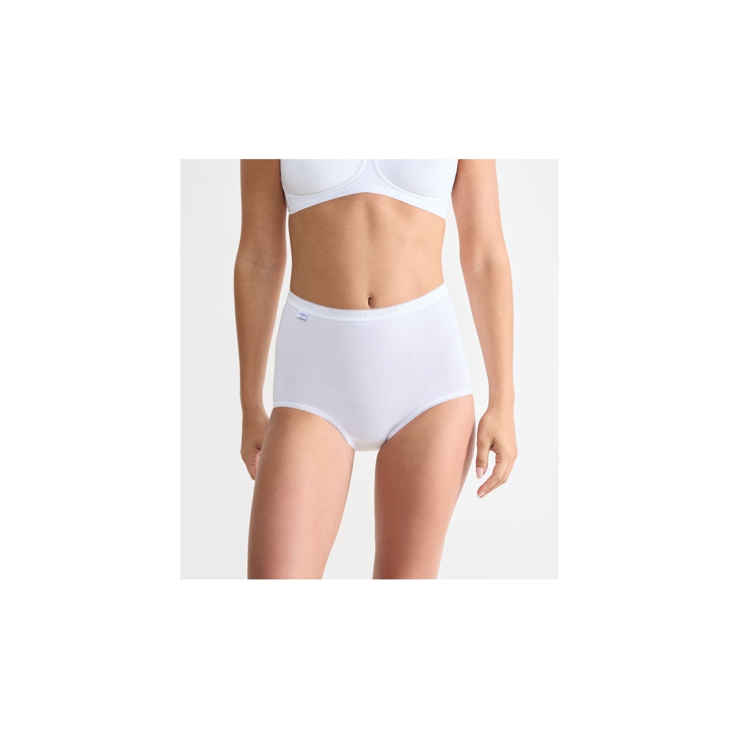 Sloggi Women's Soft Cotton Briefs White - Everyday Comfort Underwear