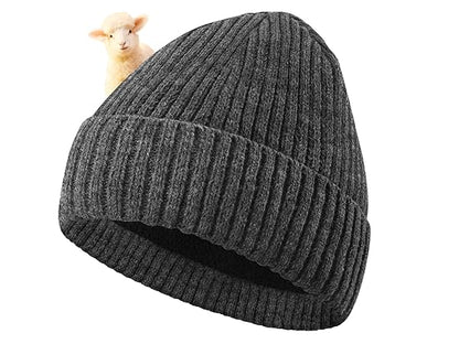 Thermal Thinsulate Wool Beanie – Warm Winter Hat for Men