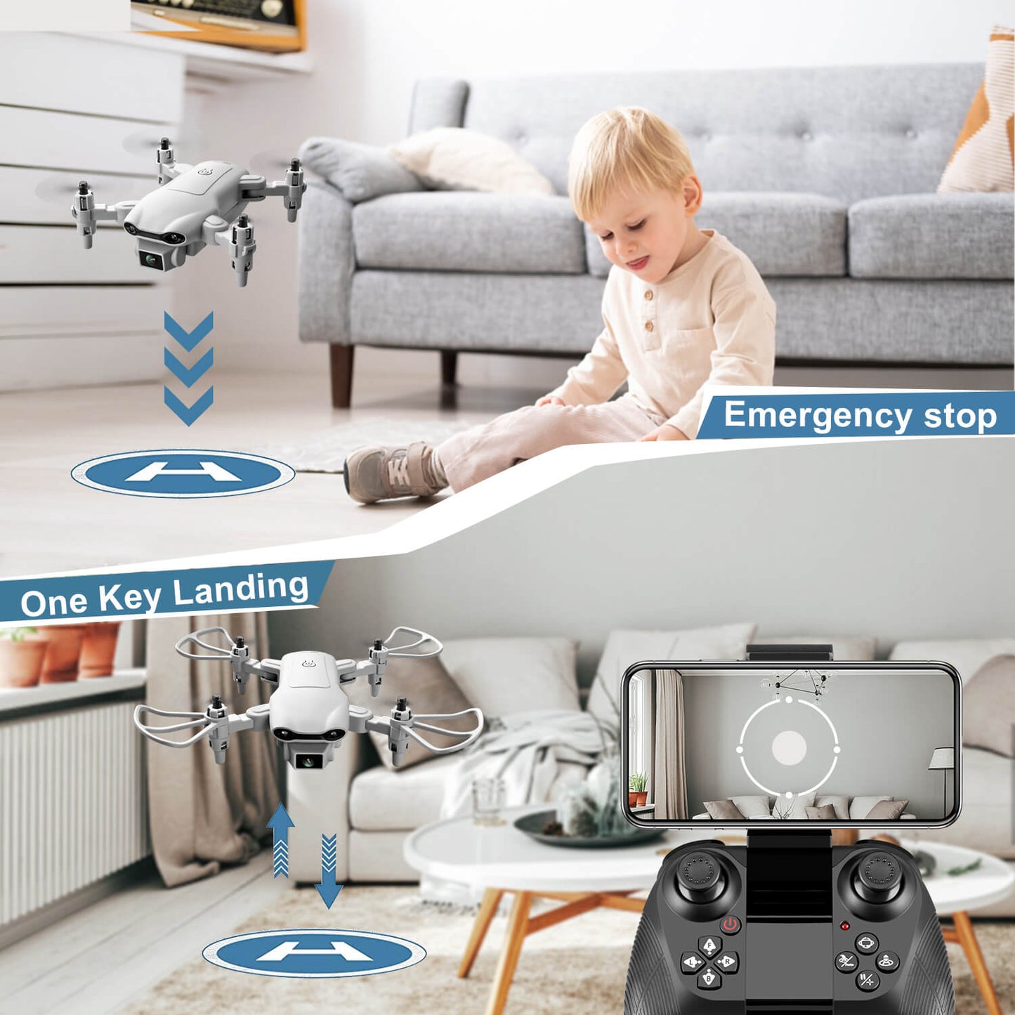 4D-V9 Mini Foldable Drone with 720P HD Camera