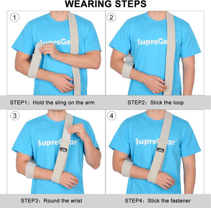 Adjustable Arm Sling Shoulder Immobilizer for Injury Recovery