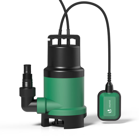 VOUNOT 750W Submersible Dirty Water Pump 14,000L/h 7m Depth