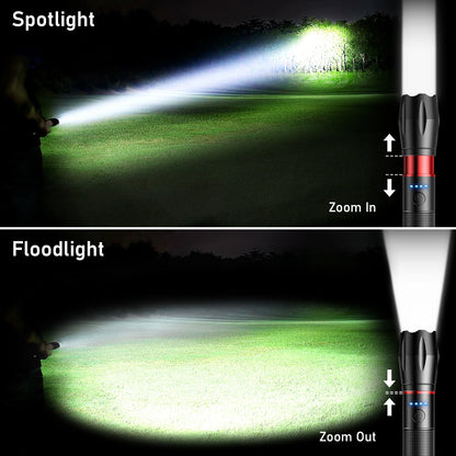 Blukar Waterproof Lightweight Mini Handheld LED Torch Rechargeable K9137