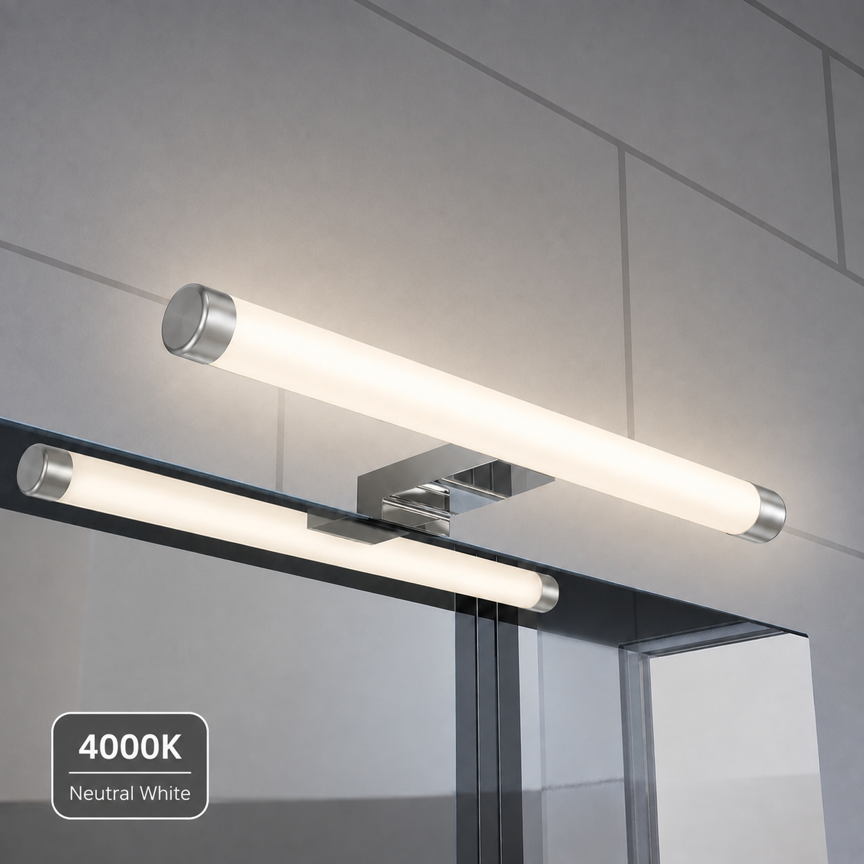 YIQAN LED Bathroom Mirror Light – 40cm, 4000K
