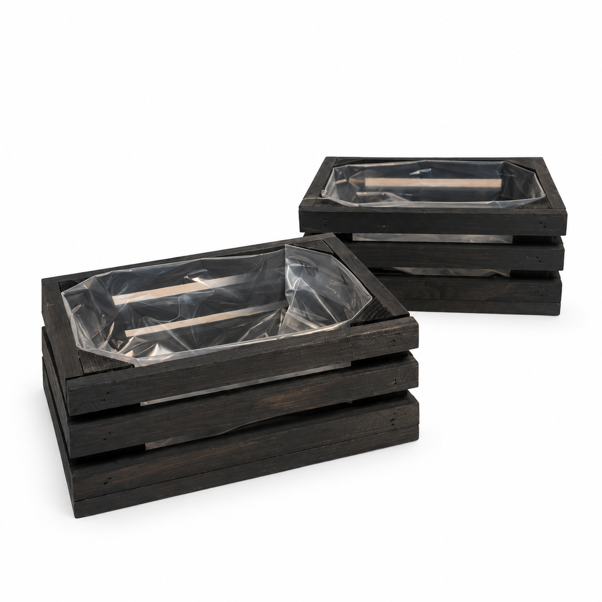 Parkside Wooden Planter Box 17.5x12.5x7.5 cm, 2Pack
