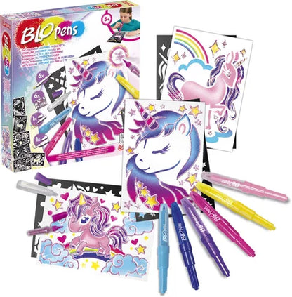 Sparkling Unicorn Blopens Activity Set: Creative Art & Craft Kit for Kids