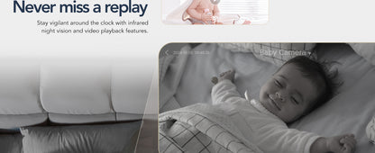 GNCC 1080P Smart WiFi Baby Monitor: Night Vision, 2-Way Audio, Alexa Compatible