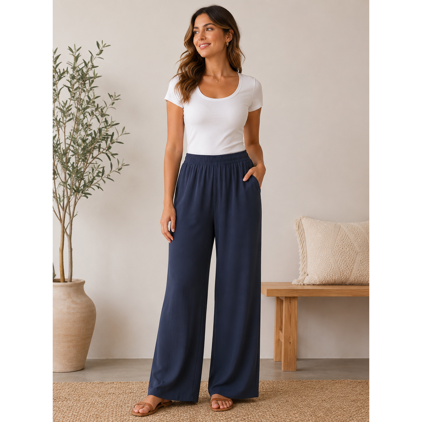 esmara Women's Wide Soft Pants