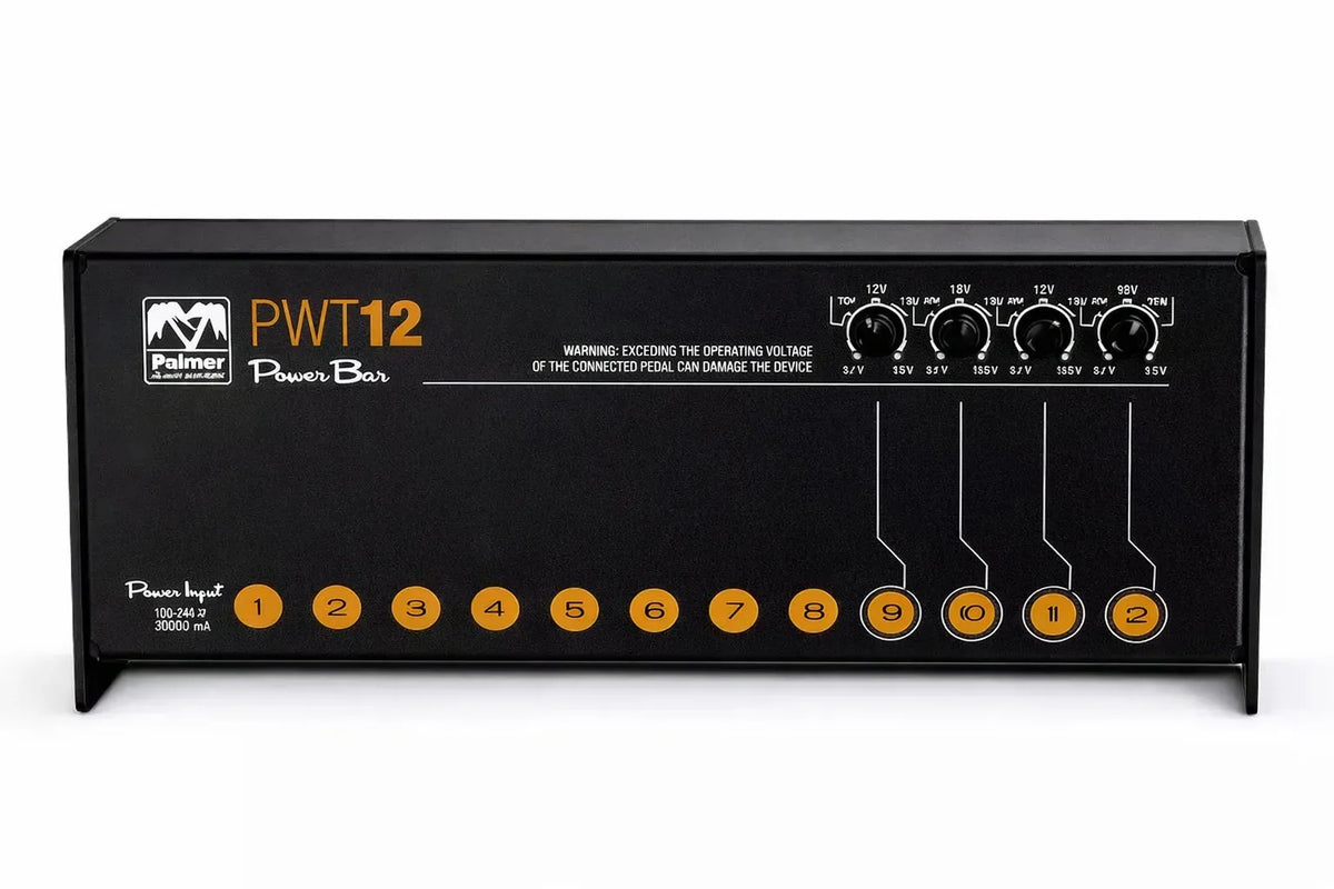 Palmer PWT12 MK2 Universal Isolated Pedalboard Power Supply with 12 Outputs - Gomix Brands Outlet