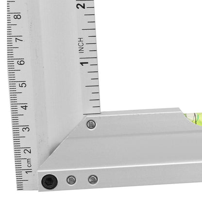 Ccdes 300mm Aluminum Alloy Thickened Right Angle Ruler for Woodworking