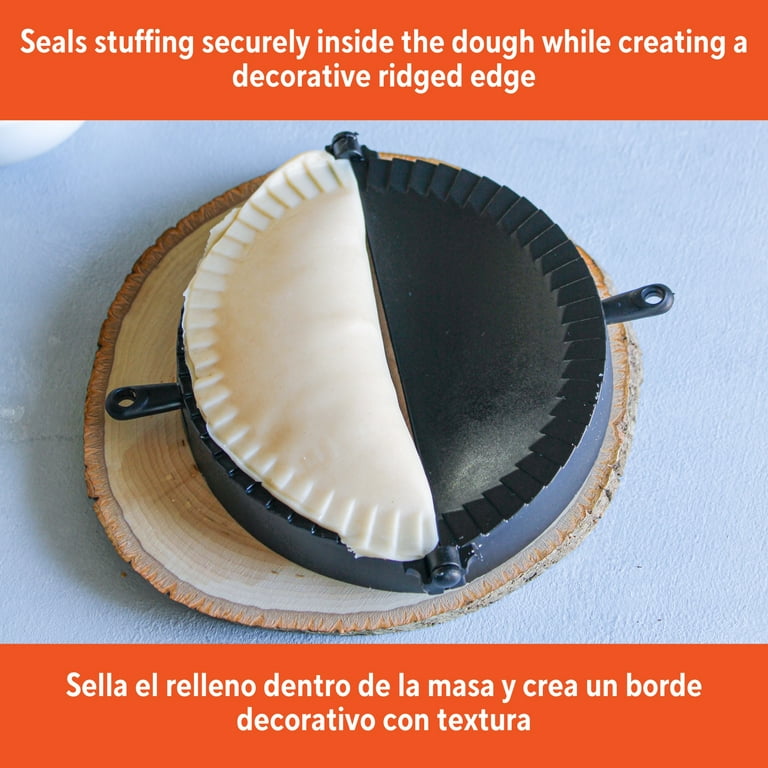 IMUSA Jumbo Black Plastic Empanada Dumpling Press Maker Tool