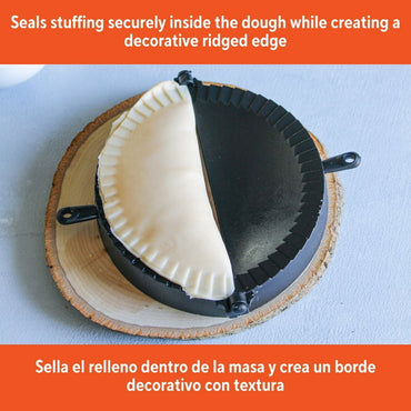 IMUSA Jumbo Black Plastic Empanada Dumpling Press Maker Tool
