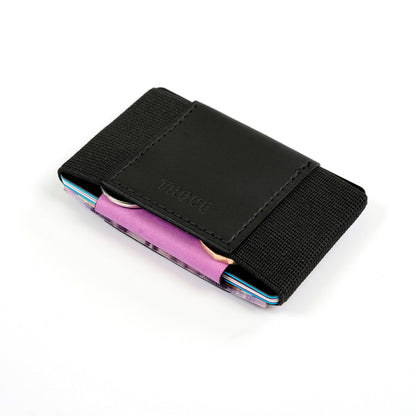 TROVE Nebula Dual-Color Leather Reversible Wallet with Elastic