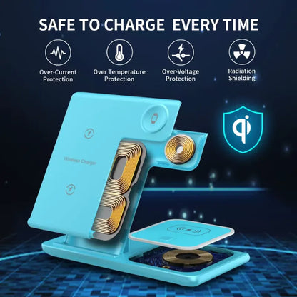 3 in 1 Foldable Wireless Charger 15W Fast Charging