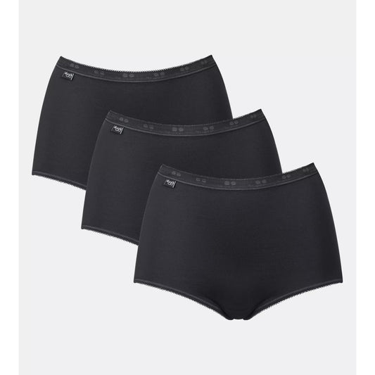 Sloggi Basic+ Women's Maxi Knickers 3-Pack: Ultra-Comfortable High-Waist Cotton Underwear