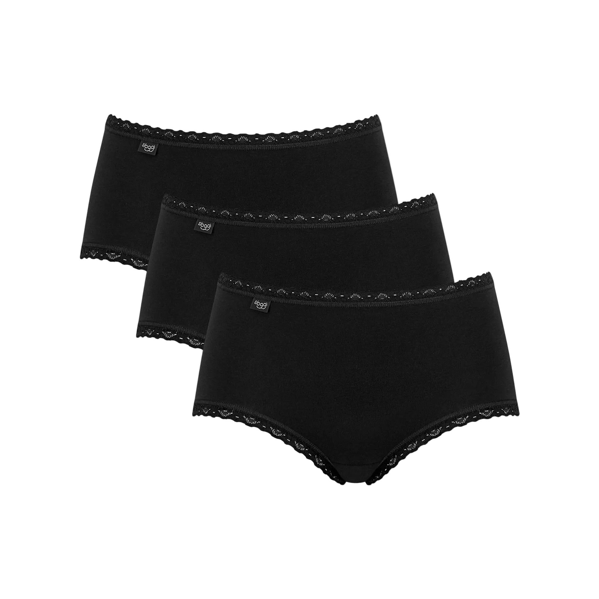 Sloggi 24/7 Cotton Lace Midi Knickers: Comfort, Style, and Freedom in a 3-Pack