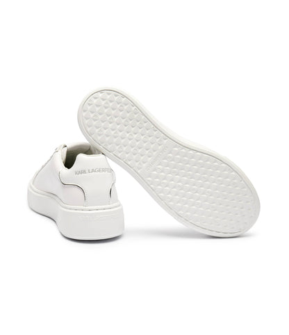 Karl Lagerfeld Maxi Kup White Leather Platform Sneakers for Women