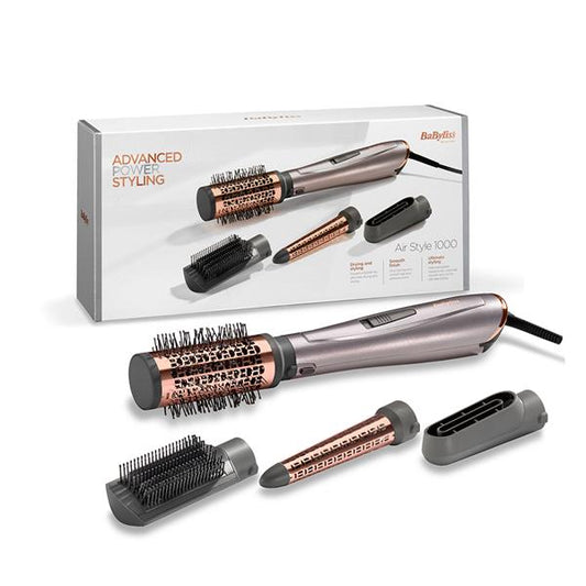 BaByliss Air Style 1000 Multi-Attachment Hair Dryer Brush for Sleek, Voluminous Hair