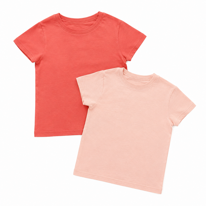 pepperts® Girls T-Shirt 2‑Pack Mixed Colors Set