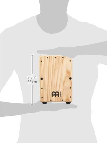 Meinl Mini Cajon Drum Box with Snare – Portable Ash Finish