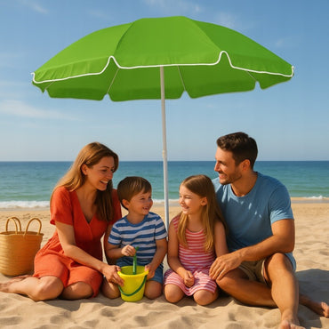 Crivit Beach Umbrella 140 cm UV Protection Adjustable with Carry Bag