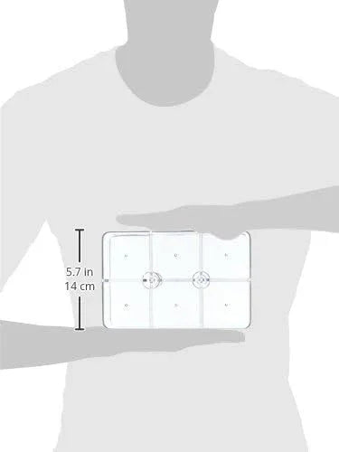 Mepal Stora Rectangular Tea Box 6 Compartments Transparent Dishwasher Safe - Gomix Brands Outlet